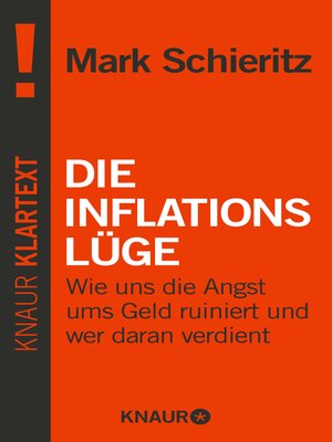 cover image of Die Inflationslüge